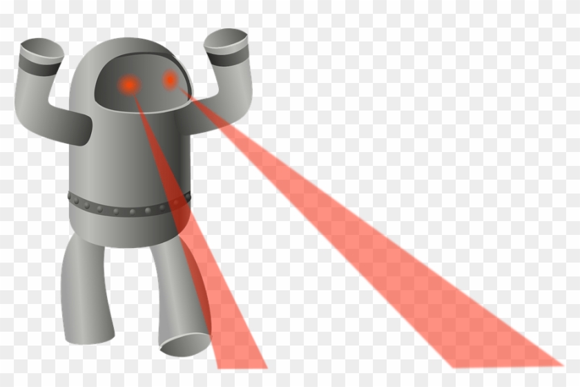 Lazer Eyes Png - Laser Robot Clipart #876612
