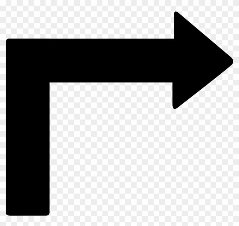 Turn Right Arrow Comments - Turn Right Arrow Icon Png Clipart #876798