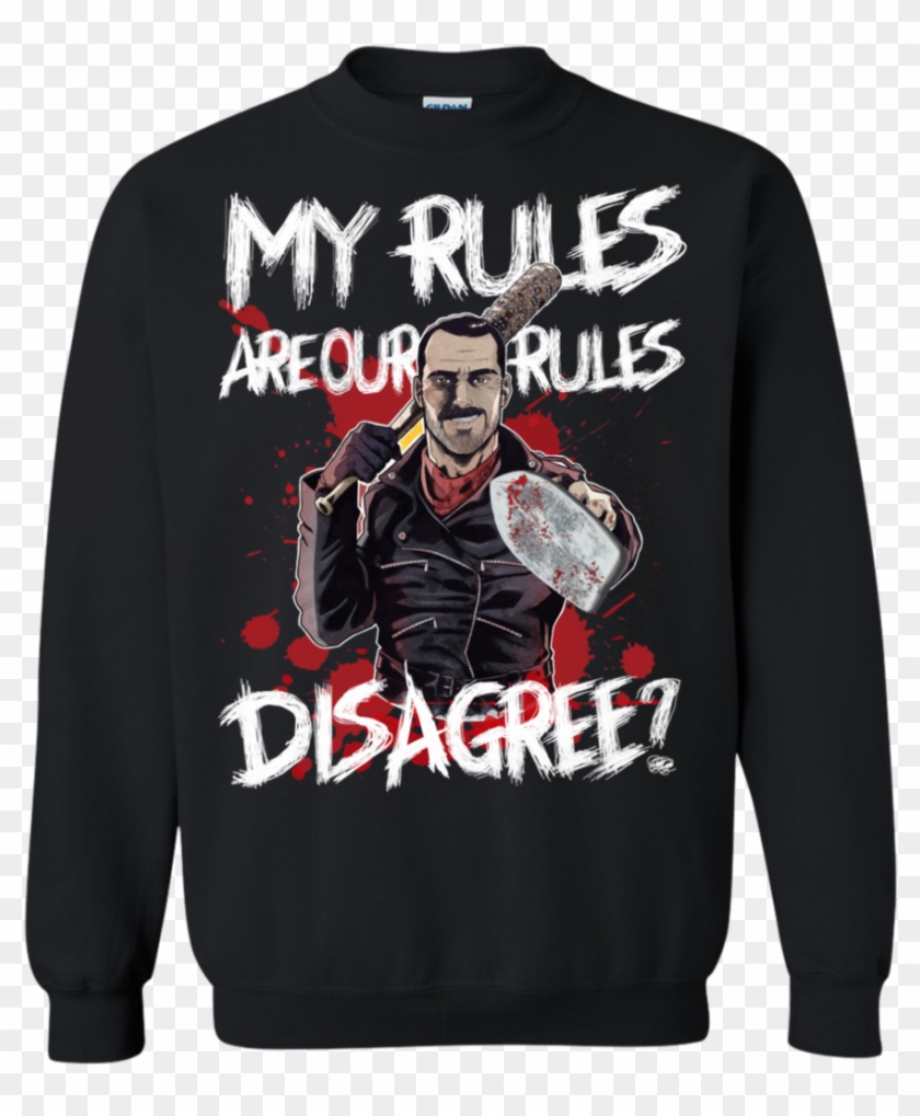 Walking Dead Negan T Shirts My Rules Are Our Rules - Supernatural Christmas Sweater Clipart