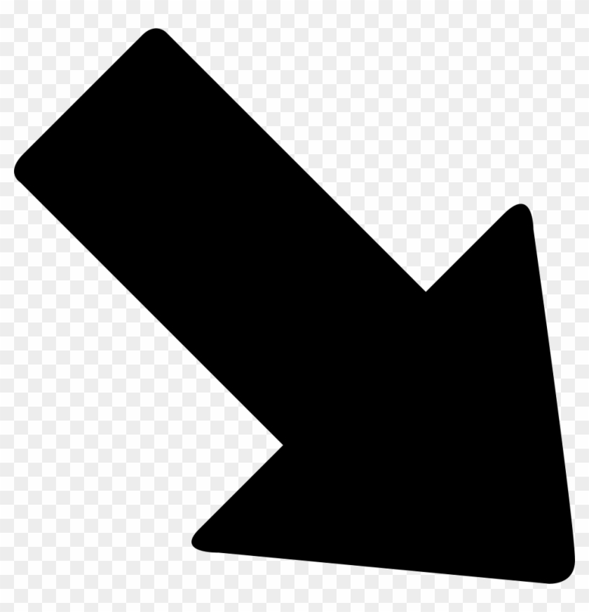 Down Right Arrow Comments - Arrow Pointing Down Right Clipart #877150