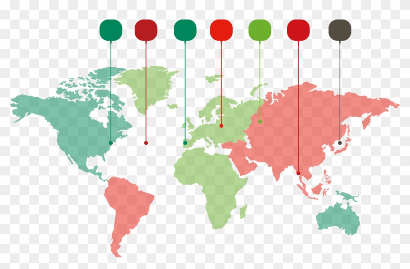 World Map Marker Vector Material 18591135 Transprent - Countries Have Free Healthcare Clipart