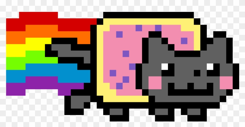 Nyan Cat Piksel Art Nyan Ket Clipart 878401 Pikpng