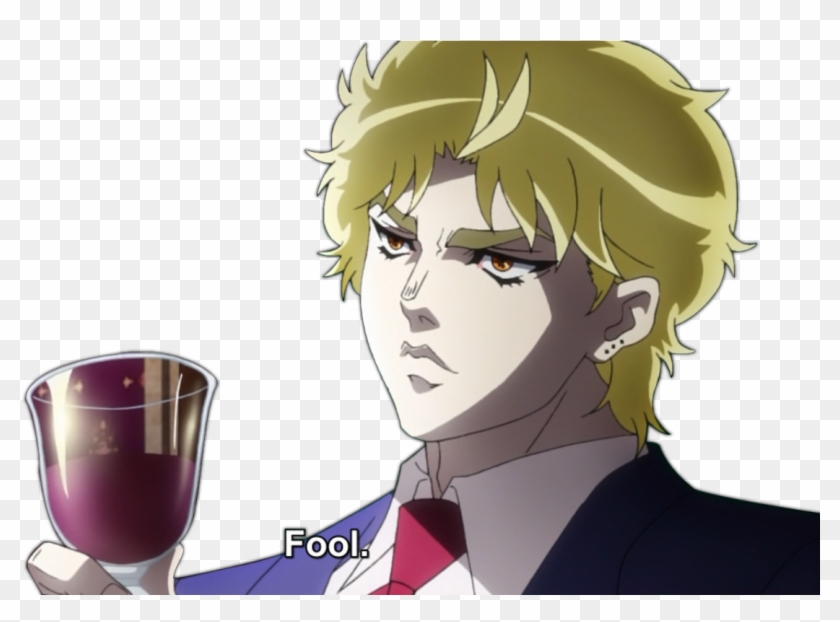 Fool Dio Brando Anime Human Hair Color Purple Cartoon - Dio Jjba Clipart