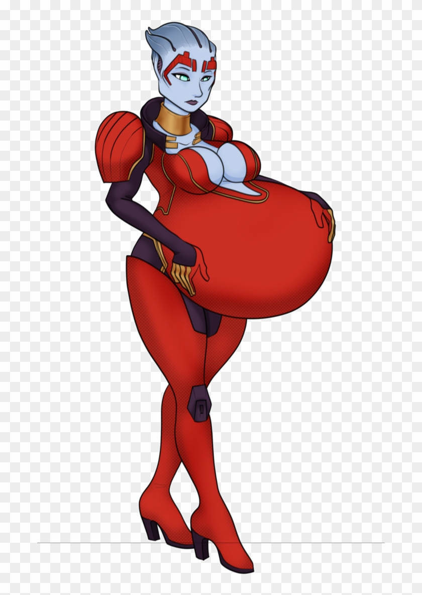 Pregnant Samara By Vorechan - Pregnant Asari Mass Effect Clipart