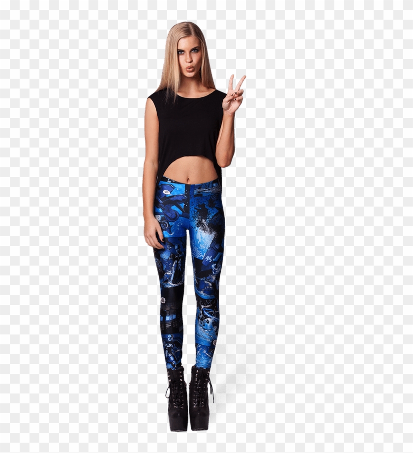 Black Milk Blasts Us Into Space With Mass Effect Leggings - Tights Clipart #879423
