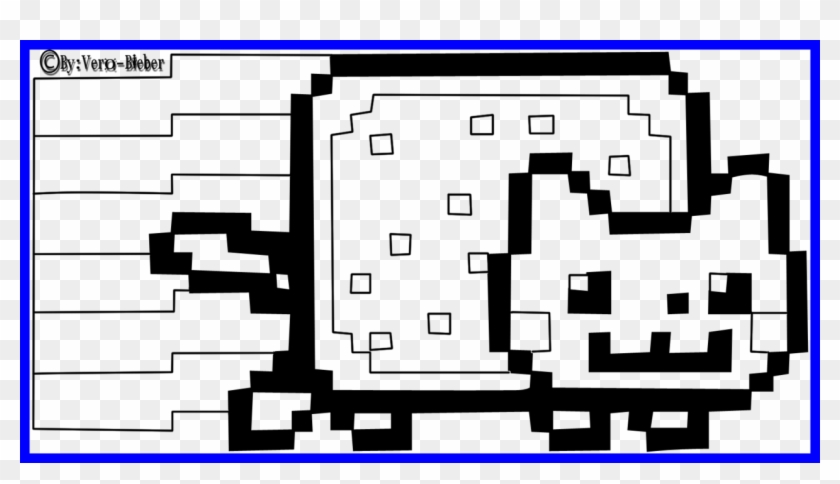 Coloring Pages Minecraft Dog Acelesite - Nyan Cat Coloring Pages Clipart