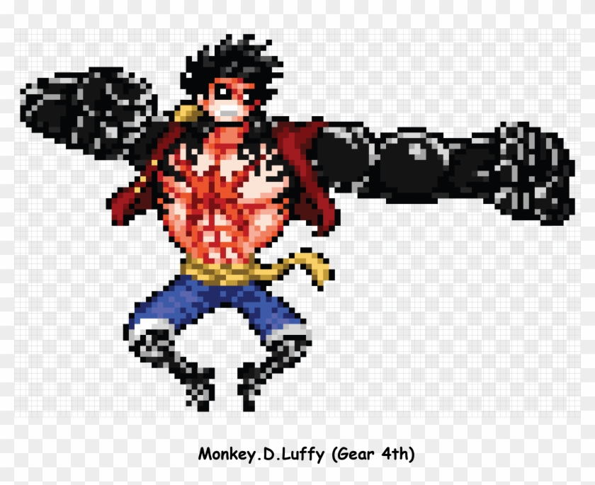 Jydesignarts - Pixelated Luffy Clipart