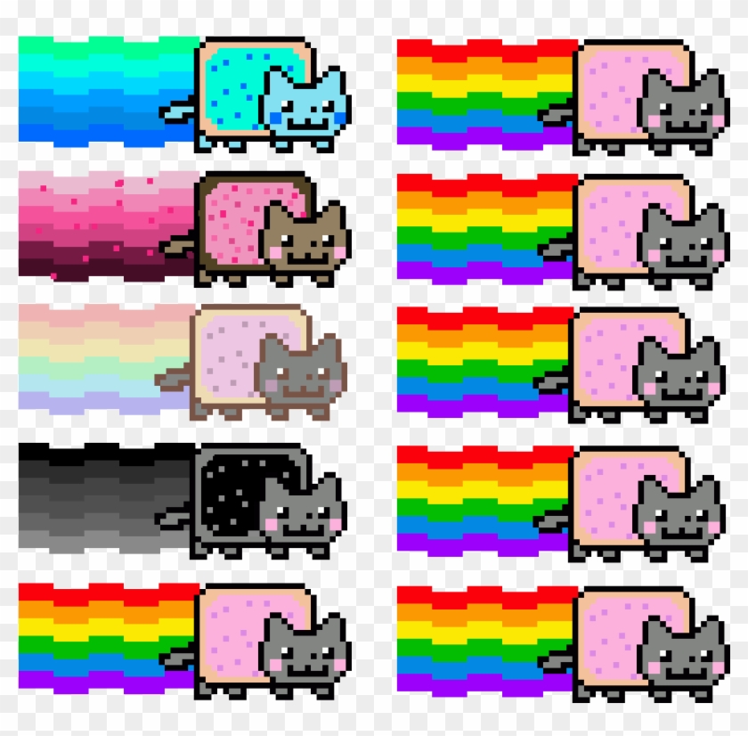 Nyan Cat - Nyan Cat Designs Clipart #879605