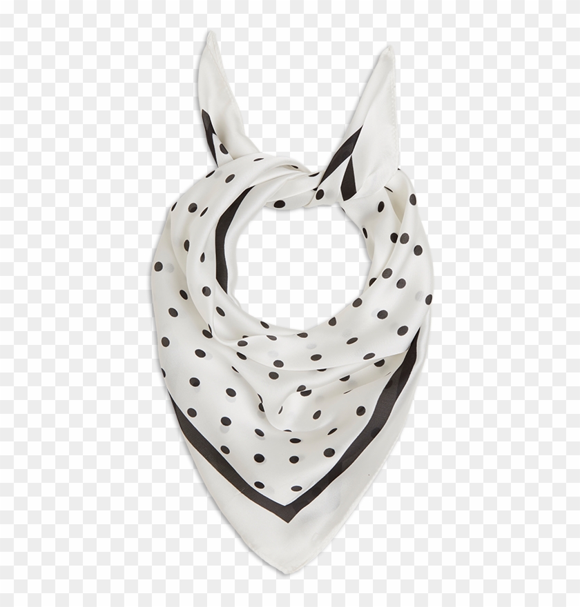 Satin Scarf With Dots Black Clipart #879659
