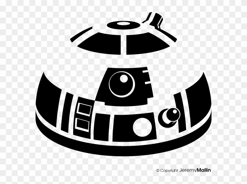 Vector Black And White Stock R D Silhouette At Getdrawings - Black And White R2d2 Clipart