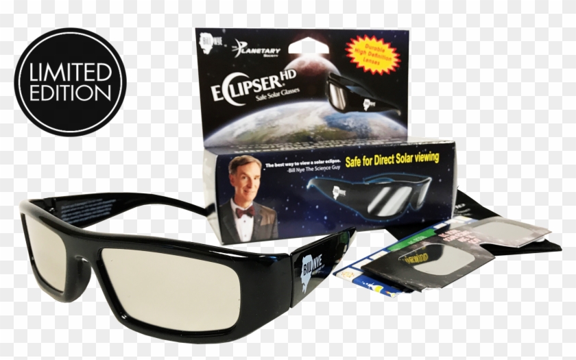 Bill Nye Plastic Eclipse Glasses - Zassenhaus - Png Download #880364