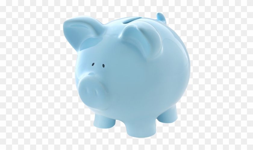 Digital River Piggy Bank - Piggy Bank Blue Png Clipart #880621