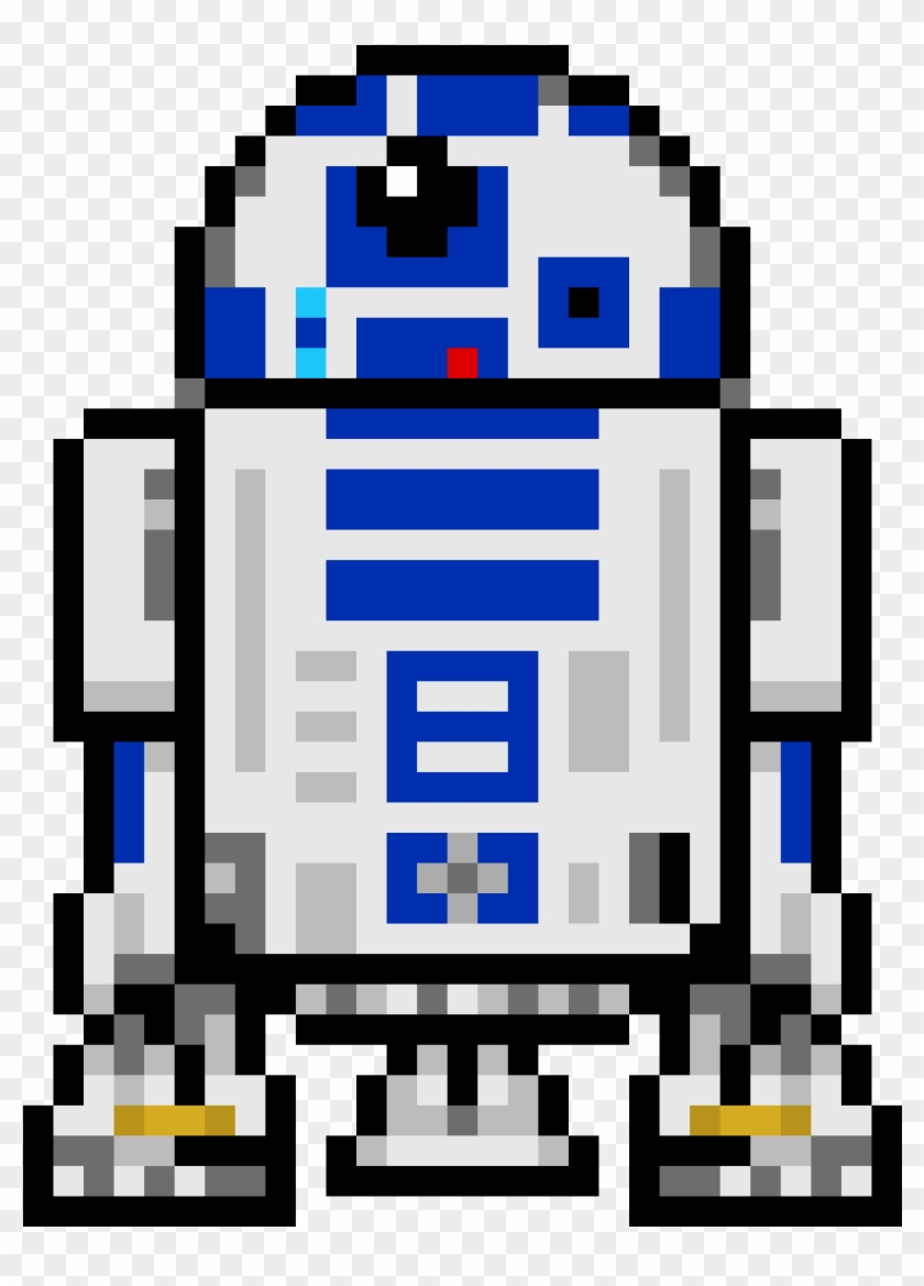 R2d2 - Perler Beads Patterns Star Wars Clipart #880708