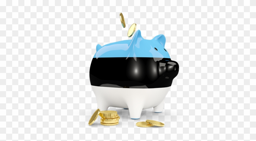 Piggy Bank With Brazil Real Clipart