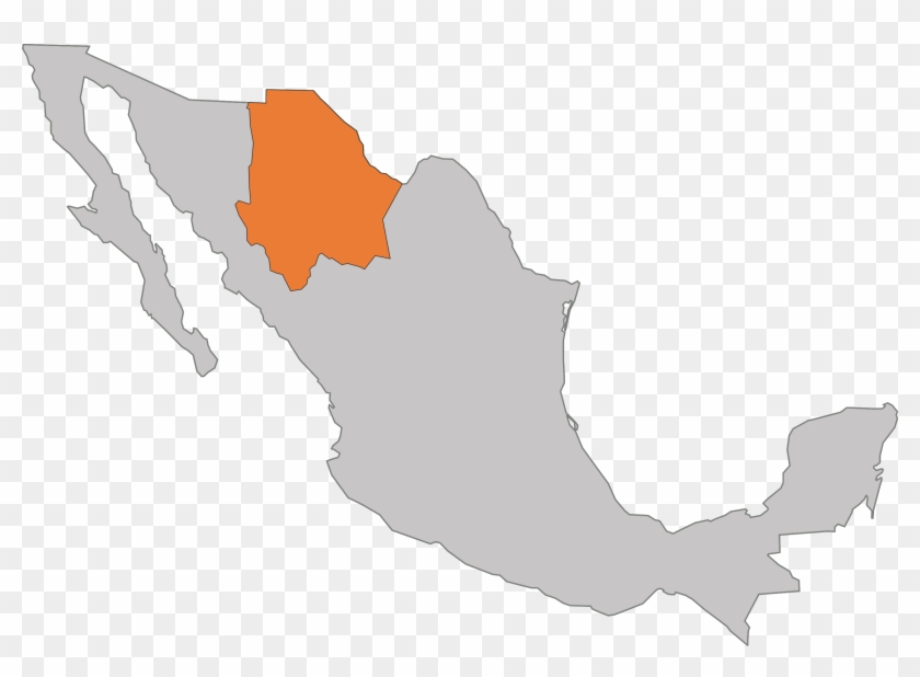 Chihuahua Mapa Png - Mexico Map Clipart #881139