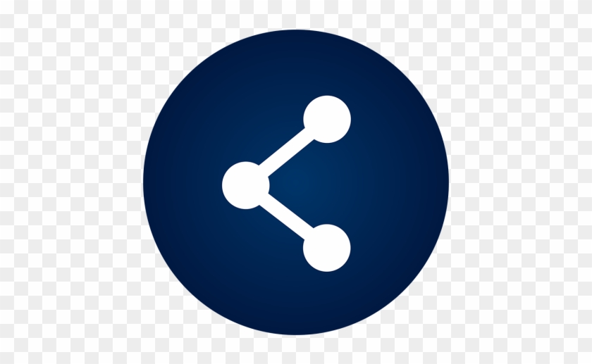 Share Icon Eps File - Circle Clipart #881605
