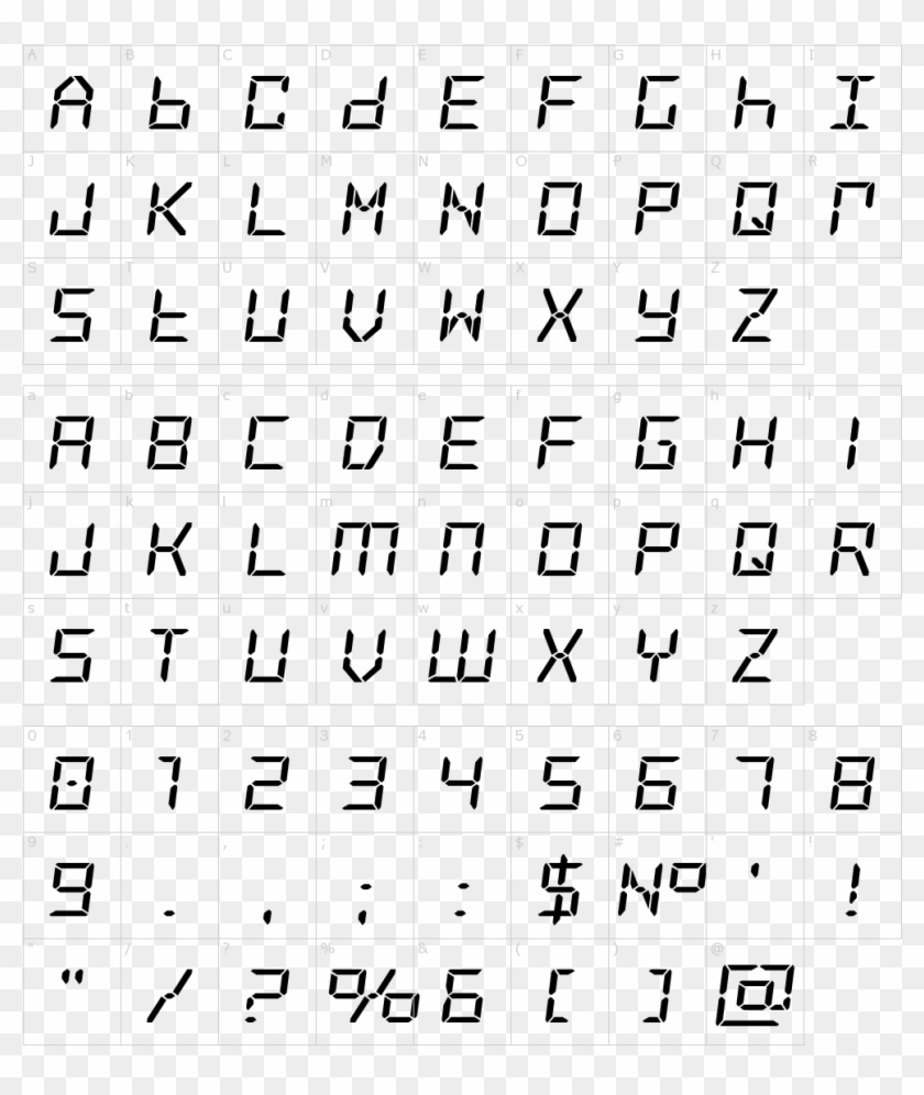 Font Characters - Fuente Montserrat Clipart