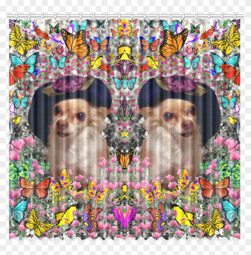 Chi Chi In Yellow Butterflies, Chihuahua Puppy Dog - Chihuahua Clipart #881768