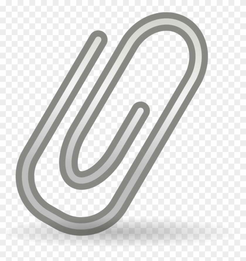Free Tango Mail Attachment Free Paperclip - Transparent Background Paper Clip Clipart - Png Download