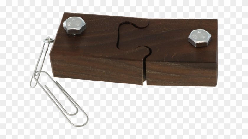 Paperclip Puzzle - Wood - Png Download #882619