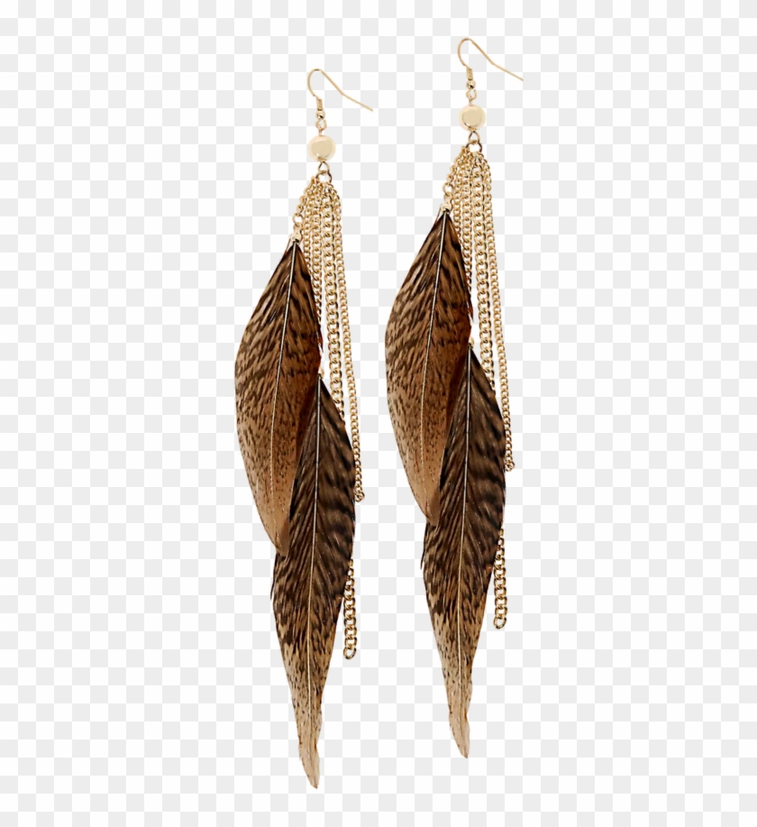 Feather Earrings Png Image - Feather Earring Png Clipart