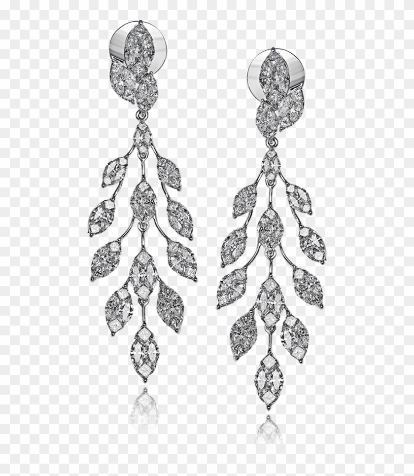 Diamond Earrings Png - White Diamond Earrings Clipart #882767