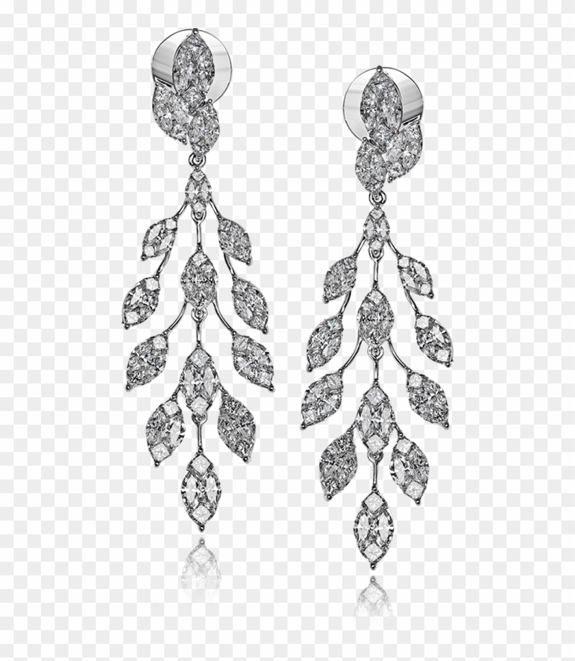 Diamond Earrings Png - White Diamond Earrings Clipart