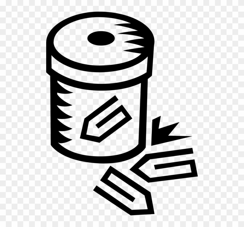 Vector Illustration Of Paper Clip Or Paperclip Office - Png Download