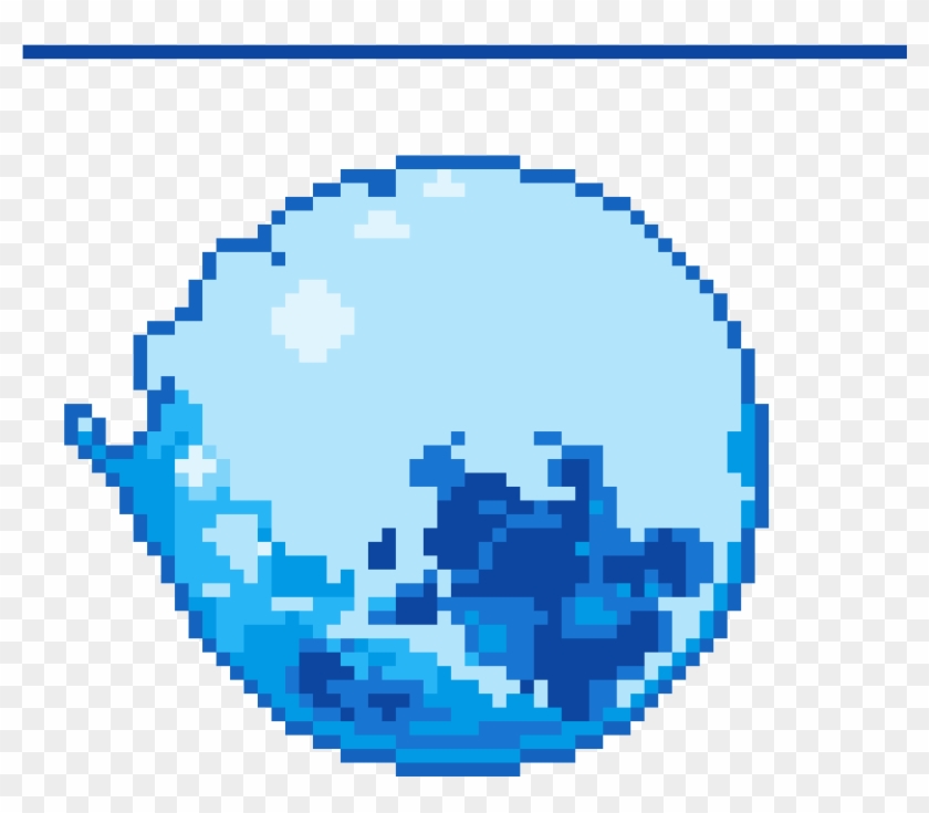 Water Ball - Flip Knife Pixel Art Clipart