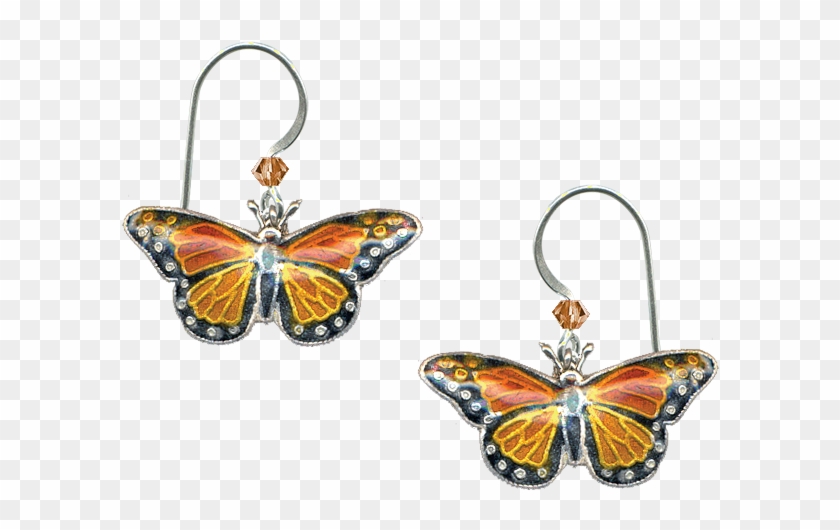 Monarch-earrings - Earrings Clipart