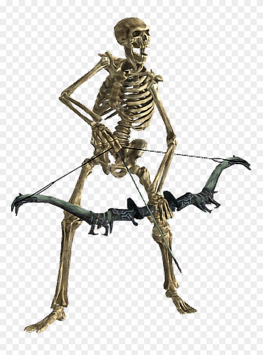 Skeleton Sticker - Skyrim Skeleton Clipart