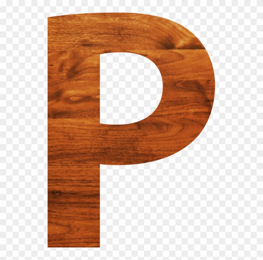 Alphabet Letter Wood Grain - Clipart Of Letter P - Png Download