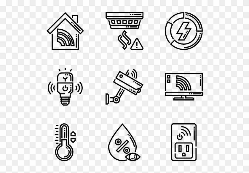 Domotics - Laundry Icons Clipart