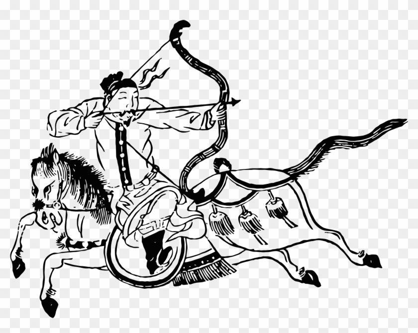 This Free Icons Png Design Of Chinese Mounted Archer Clipart #883787
