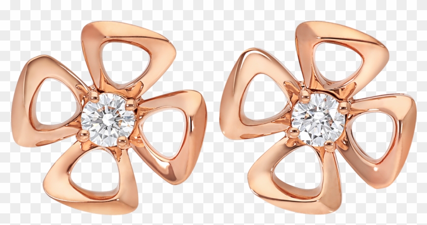 Fiorever Earrings Earrings Rose Gold Pink - Orecchini Fiorever Bulgari Clipart