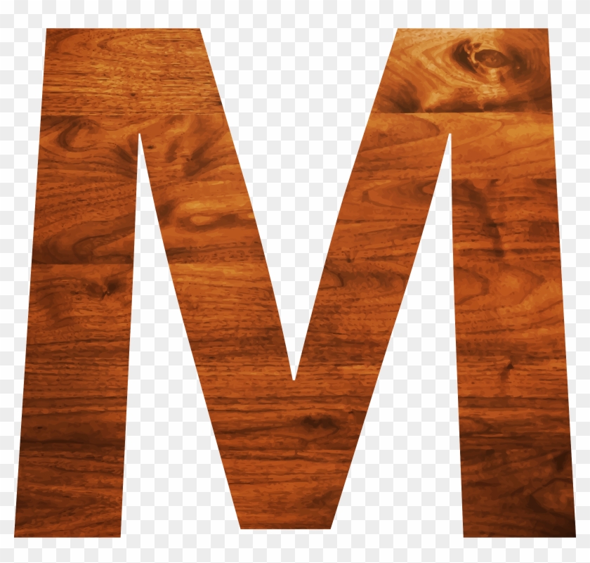 Big Image - Brown Letter M Clipart - Png Download