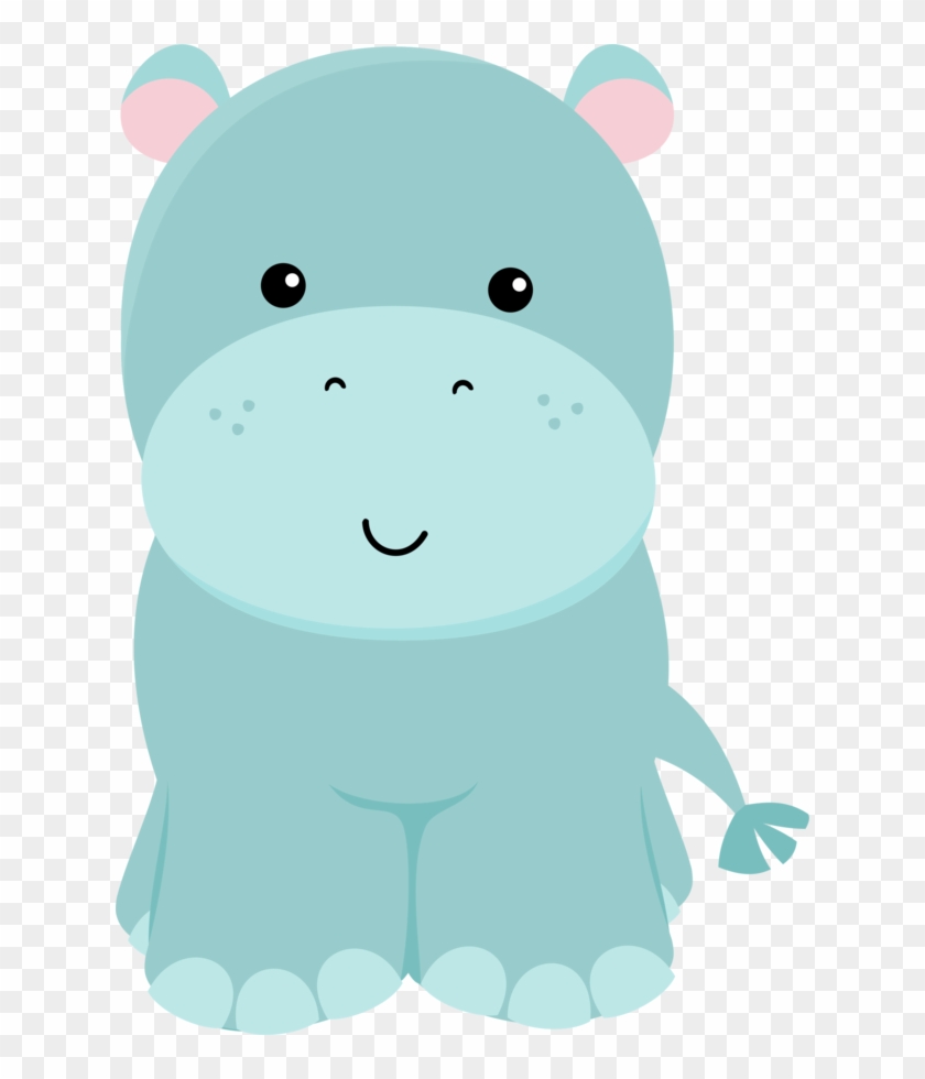 Safari Png, Baby Hippo, Baby Shawer, Baby Kind - Animalitos De La Selva Png Clipart