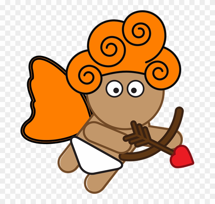 Goldfish Cliparts Girl 22, - Animasi Cupid - Png Download #884323