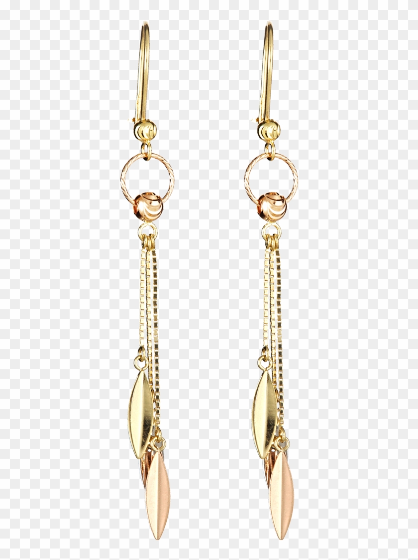 Gold Chain Ear Ring Design Clipart