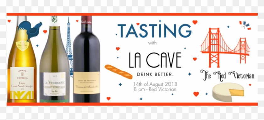 La Cave Tasting Red Victorian San Francisco August - Glass Bottle Clipart #884744