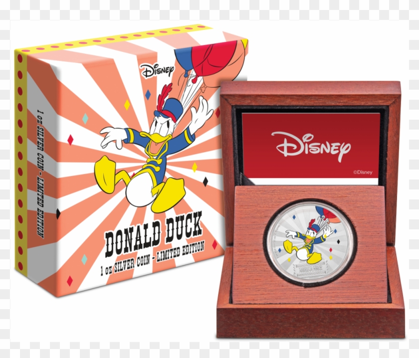 Silver Numis Disney Donald Duck Retro Carnival 2019 - Disney Store Clipart #884770