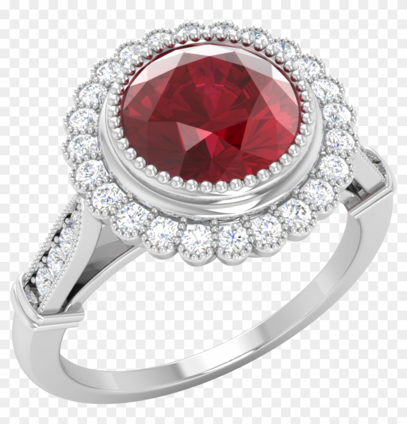 Star Ruby Stone Png Image Background - Pre-engagement Ring Clipart #884796