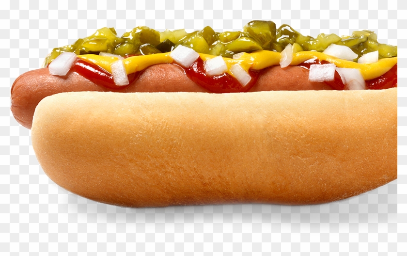 Hot Dog With Olives Clipart