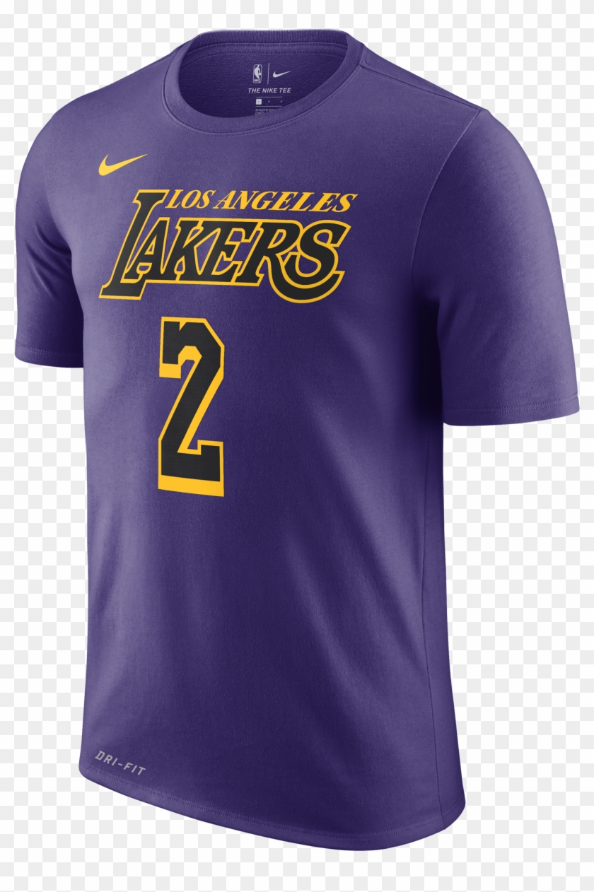 Nike Nba Lonzo Ball Los Angeles Lakers Dry Tee - Kyle Kuzma Shirt Clipart