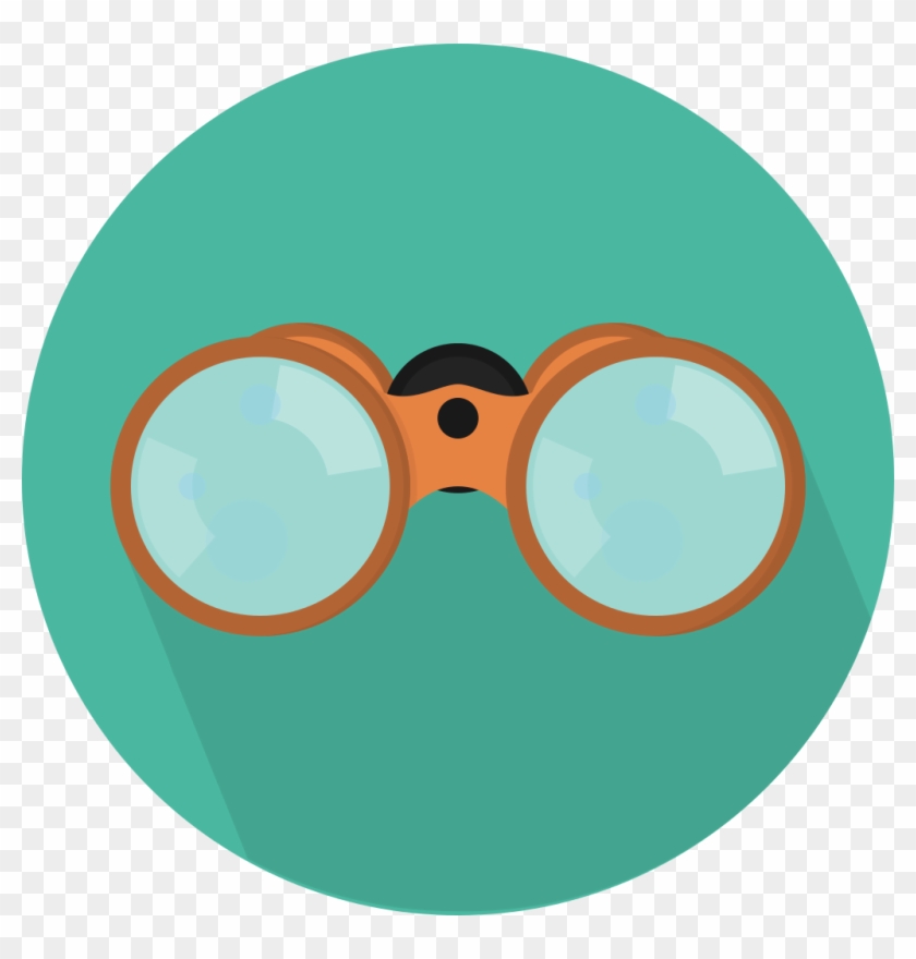 Creative Tail Objects Binoculars - Transparent Background Binoculars Icon Clipart #885397