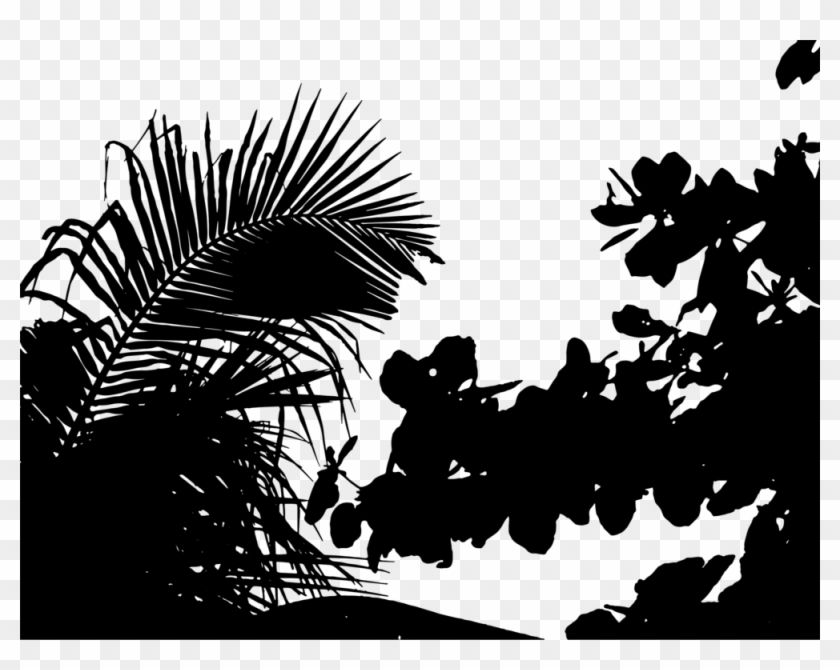 Medium Image - Vegetation Silhouette Clipart #885571