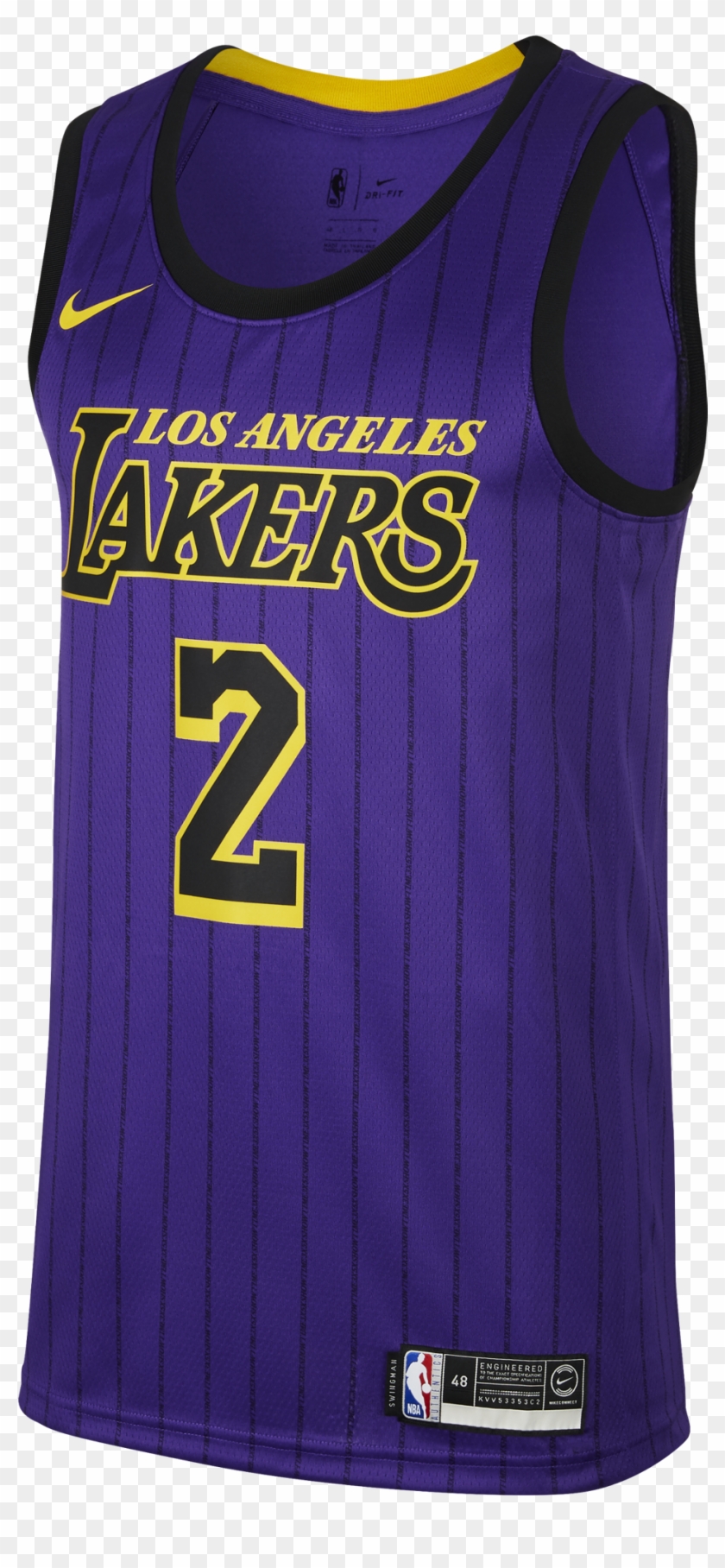 Nike Nba Los Angeles Lakers Lonzo Ball Swingman Jersey - Los Angeles Lakers Clipart #885720