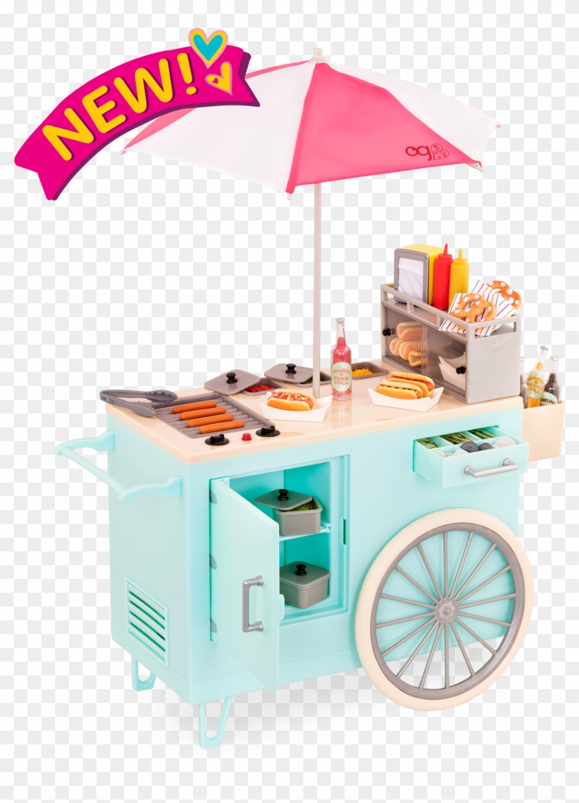 Retro - Our Generation Hot Dog Cart Clipart