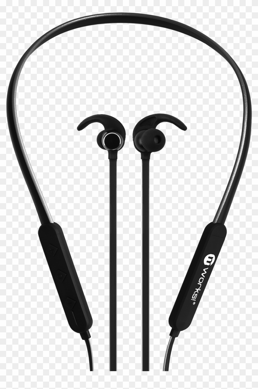 Sport Bluetooth Stereo Headset Black - Headphones Clipart