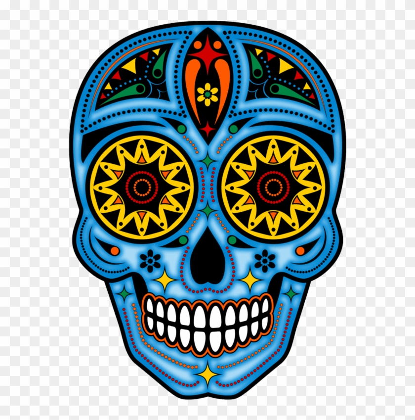Day Of The Dead Png - Day Of The Dead Skull Png Clipart #887031